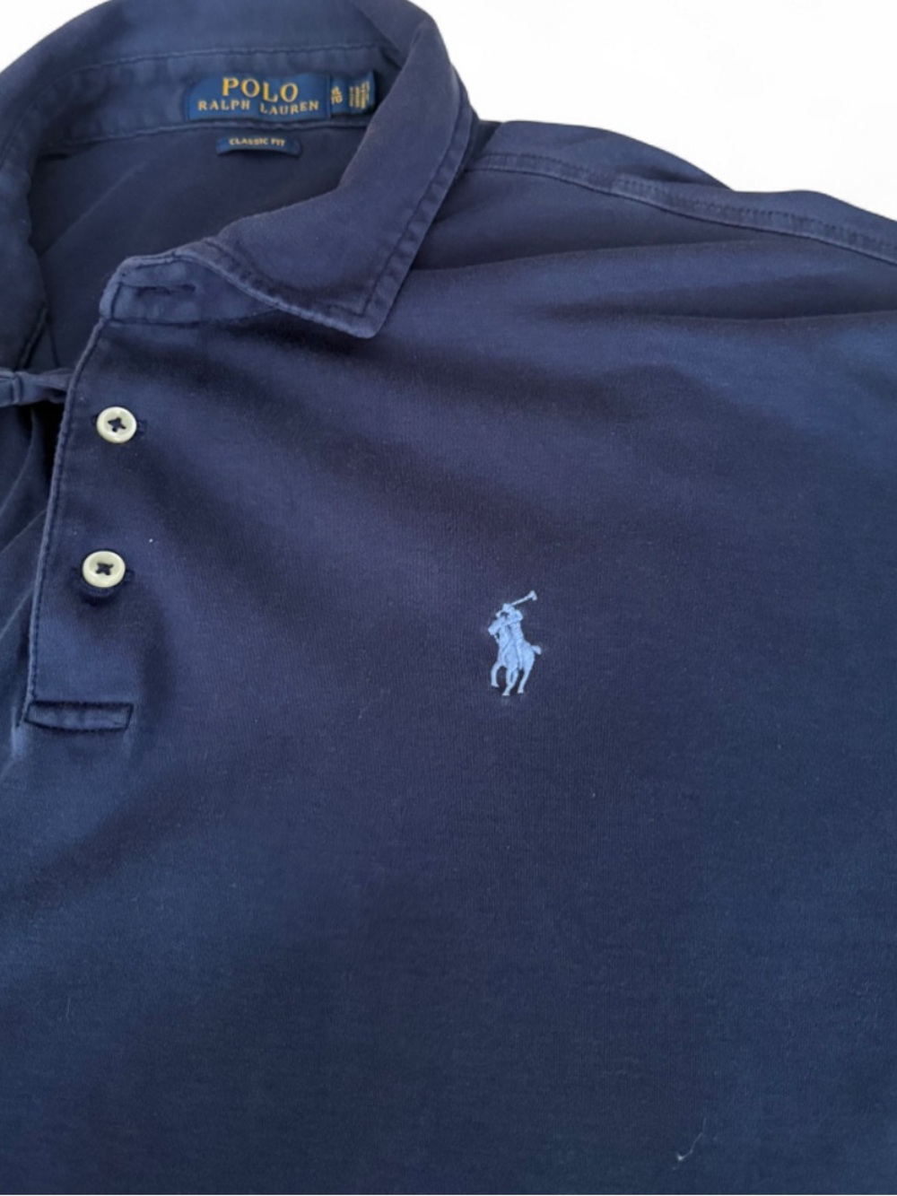 PoloRalph Lauren Men Navy Short-Sleeve Polo Shirt - Picture 3 of 8